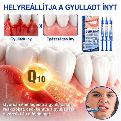 ⚪Dr.Era® GumRevive fogíny- és parodontális regeneráló gél — Célzott ápolás az ínyszélen lepedék, fogszuvasodás, fogágyproblémák, kellemetlen lehelet és meggyengült fogak esetén | Precízen alkalmazható, leöblítést nem igénylő szájápoló formula